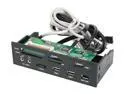 nMEDIAPC ZE-C98 All-in-one USB 2.0 Card Reader with USB/ IEEE 1394/ e-SATA Port/ HD Audio Ports
