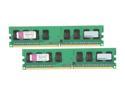 Kingston ValueRAM 2GB (2 x 1GB) 240-Pin DDR2 SDRAM DDR2 667 (PC2 5300) Dual Channel Kit Desktop Memory Model KVR667D2N5K2/2G