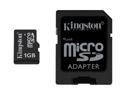 Kingston 1GB MicroSD Flash Card w/adapter Model SDC/1GB