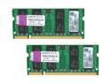 Kingston ValueRAM 4GB (2 x 2GB) 200-Pin DDR2 SO-DIMM DDR2 667 (PC2 5300) Dual Channel Kit Laptop Memory Model KVR667D2S5K2/4G