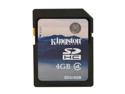 Kingston 4GB Secure Digital High-Capacity (SDHC) Flash Card W/ E-Tail clamshell Model SD4/4GBET