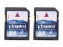 Kingston 4GB Secure Digital High-Capacity (SDHC) Flash Card Twin Pack (2x4GB) Model SD4/4GB-2P