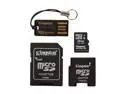 Kingston 16GB microSDHC Flash Card with Adapters & USB Reader Model MBLYG2/16GB
