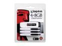 Kingston DataTraveler 32GB (8GB x 4) USB2.0 Flash Drive Value Pack (4pcs) Model DTI/8GB-4P