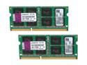 Kingston 8GB (2 x 4GB) 204-Pin DDR3 SO-DIMM DDR3 1333 Laptop Memory Model KVR1333D3SOK2/8GR