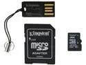 Kingston 8GB Multi-Kit/Mobility Kit microSDHC Class 10 Memory Card with SD Adapter and Reader (MBLY10G2/8GB)