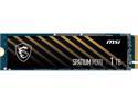 MSI SPATIUM M390 M.2 2280 1TB PCIe Gen3 x4, NVMe 1.4 3D NAND Internal Solid State Drive (SSD)