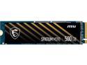 MSI SPATIUM M390 M.2 2280 500GB PCIe Gen3 x4, NVMe 1.4 3 D NAND Internal Solid State Drive (SSD)