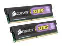 CORSAIR XMS2 2GB (2 x 1GB) DDR2 1066 (PC2 8500) Dual Channel Kit Desktop Memory Model TWIN2X2048-8500C5