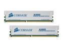 CORSAIR XMS 2GB (2 x 1GB) DDR 400 (PC 3200) Desktop Memory Model CMC2GX1M2A400C3