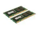 Crucial 1GB (2 x 512MB) 200-Pin DDR2 SO-DIMM DDR2 533 (PC2 4200) Dual Channel Kit Laptop Memory Model CT2KIT6464AC53E