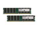 Crucial 2GB (2 x 1GB) DDR 400 (PC 3200) Dual Channel Kit Desktop Memory Model CT2KIT12864Z40B