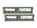 Crucial 1GB (2 x 512MB) DDR 400 (PC 3200) Desktop Memory Model CT2KIT6464Z40B