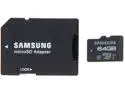 SAMSUNG 64GB microSDXC Flash Card w/ Adapter Model MB-MGCGBA/AM