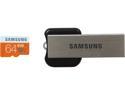 SAMSUNG 64GB microSDXC Flash Card With USB 2.0 Reader Model MB-MP64DB/AM