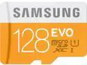 Samsung 128GB EVO microSDXC UHS-I/U1 Class 10 Memory Card with Adapter, Speed Up to 48MB/s (MB-MP128DA/AM) [Old Speed]