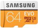 Samsung 64GB EVO microSDXC UHS-I/U3 Memory Card with Adapter, Speed Up to 100MB/s (MB-MP64GA/AM)
