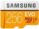 SAMSUNG EVO 256GB microSDXC Flash Card + Adapter Model MB-MP256HA/AM