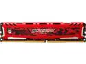 Ballistix Sport LT 8GB Single DDR4 2666 MT/s (PC4-21300) DR x8 DIMM 288-Pin Memory - BLS8G4D26BFSE (Red)