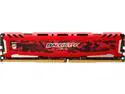 Ballistix Sport LT 8GB Single DDR4 2666 MT/s (PC4-21300) SR x8 DIMM 288-Pin Memory - BLS8G4D26BFSEK (Red)