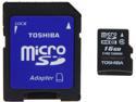 Toshiba 16GB microSDHC Flash Card Model PFM016U-1DAK