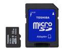 Toshiba 32GB microSDHC Flash Card With Adapter Model PFM032U-1DCK