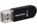 Memorex Mini TravelDrive 64GB USB 2.0 Flash Drive Model 98515