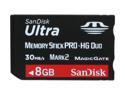 SanDisk Ultra 8GB Memory Stick PRO-HG Duo Flash Card Model SDMSPDH-008G-A11