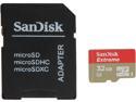SanDisk Extreme 32GB microSDHC Flash Memory Model SDSDQXL-032G-A46A