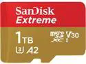 SanDisk 1TB Extreme microSDXC UHS-I/U3 A2 Memory Card with Adapter, Speed Up to 160MB/s (SDSQXA1-1T00-GN6MA)