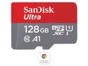 SanDisk 128GB Ultra microSDXC A1 UHS-I/U1 Class 10 Memory Card with Adapter, Speed Up to 100MB/s (SDSQUAR-128G-GN6MA)