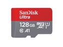 SanDisk 128GB Ultra microSDXC A1 UHS-I/U1 Class 10 Memory Card with Adapter, Speed Up to 140MB/s (SDSQUAB-128G-GN6MA)