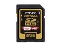PNY Optima 8GB Secure Digital High-Capacity (SDHC) Flash Card Model P-SDHC8G4-EF