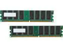 PNY 2GB (2 x 1GB) DDR 400 (PC 3200) Desktop Memory Model MD2048KD1-400-V2