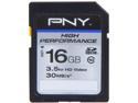 PNY 16GB Secure Digital High-Capacity (SDHC) Flash Card Model P-SDH16G10H-GE