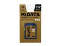 RiDATA PRO 512MB Secure Digital (SD) Flash Card Model SDCR512-GLD