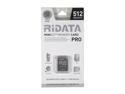 RiDATA PRO 512MB MiniSD Flash Card Model MSDCR512-GLD