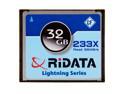 RiDATA Lightning Series 32GB Compact Flash (CF) Flash Card Model RDCF32G-233X-LIG