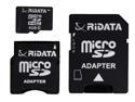 RiDATA Lightning Series 8GB microSDHC MLC Flash Card w/ 2 Adapters (SD/Mini SD/Mini SDHC) Model RDMICSDHC8G-LIG-2
