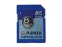 RiDATA Lightning Series 8GB Secure Digital High-Capacity (SDHC) Flash Card Model RDSDHC8G-LIG10