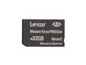 Lexar Platinum II 32GB Memory Stick Pro Duo (MS Pro Duo) Flash Card Model LMSPD32GBSBNA