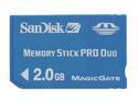 SanDisk 2GB Memory Stick Pro Duo (MS Pro Duo) Flash Card Model SDMSPD-2048-A11