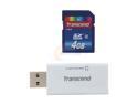 Transcend 4GB Secure Digital High-Capacity (SDHC) Flash Card w/Compact Card Reader S5 Model TS4GSDHC6- S5W