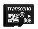 Transcend 8GB microSDHC Flash Card Model TS8GUSDC6