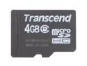 Transcend 4GB microSDHC Flash Card Model TS4GUSDC2