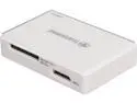 Transcend TS-RDF8K USB 3.0 Support SDHC/SDXC/UDMA6/UDMA7 CF and MSXC, with CF, SD, and Micro Slot Flash Card Reader - White