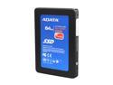 ADATA S596 Turbo AS596TB-64GM-C 2.5" 64GB USB 2.0 & SATAII Internal / External Solid State Drive (SSD)