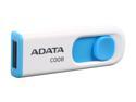 ADATA Classic Series 32GB Retractable USB 2.0 Flash Drive (White + Blue) Model AC008-32G-RWE