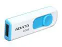 ADATA Classic Series 4GB Retractable USB 2.0 Flash Drive (White + Blue) AC008-4G-RWE
