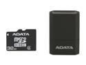 ADATA 32GB Class 4 Micro SDHC Flash Card with V3 USB Reader (Black/Blue) Model AUSDH32GCL4-RM3BKBL